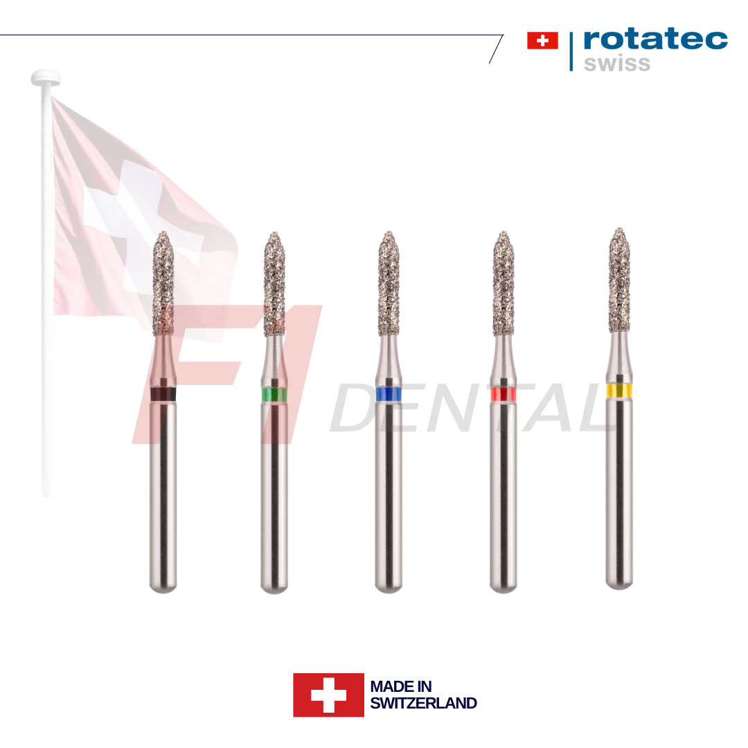 Rotatec Swiss Elmas Frez Eğimli Silindir - 129/884