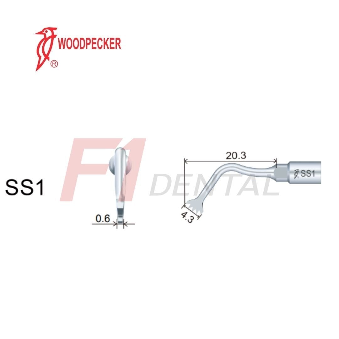 Woodpecker Ultrasurgery Osteotomy Piezo Ucu SS1 - (Woodpecker,Satalec Uyumlu)
