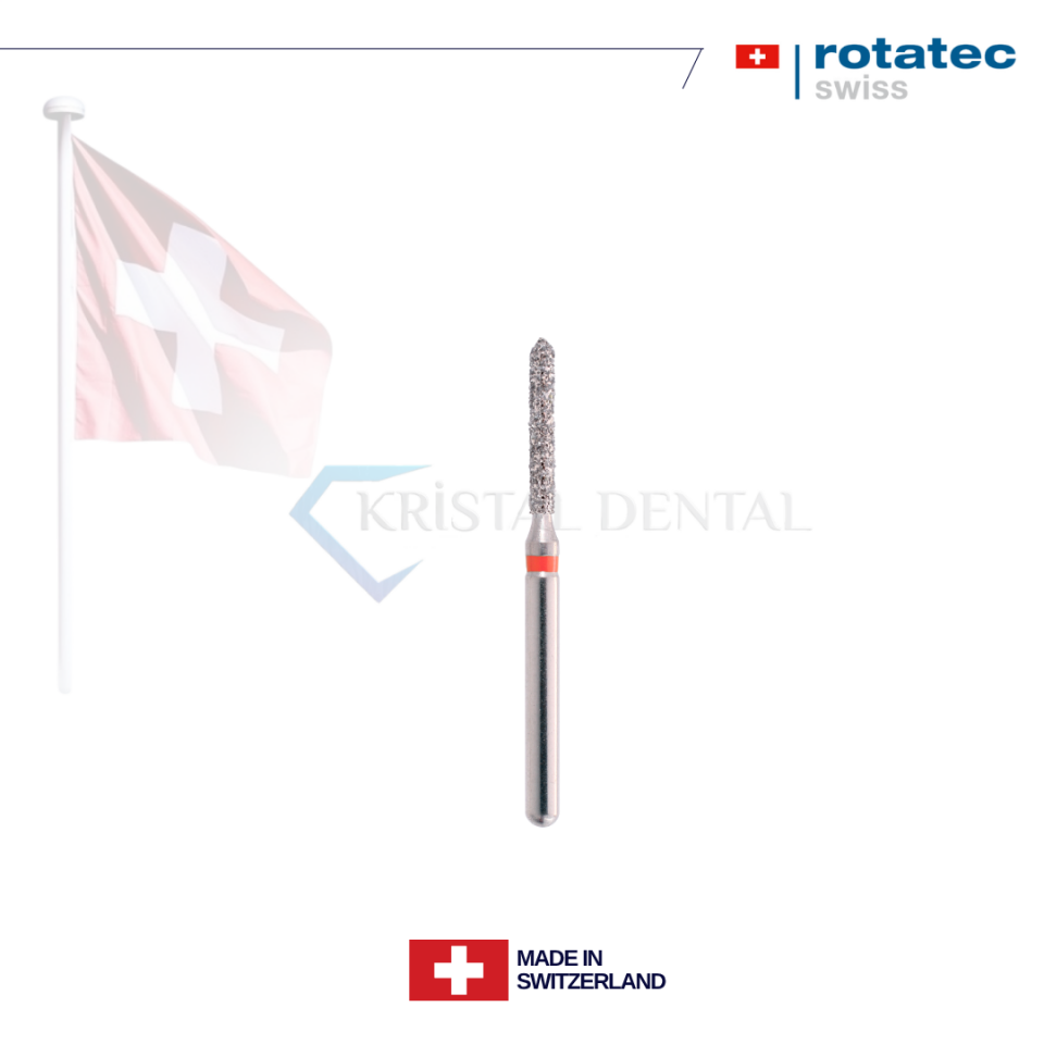 Rotatec Swiss Elmas Frez Eğimli Silindir - 130/885