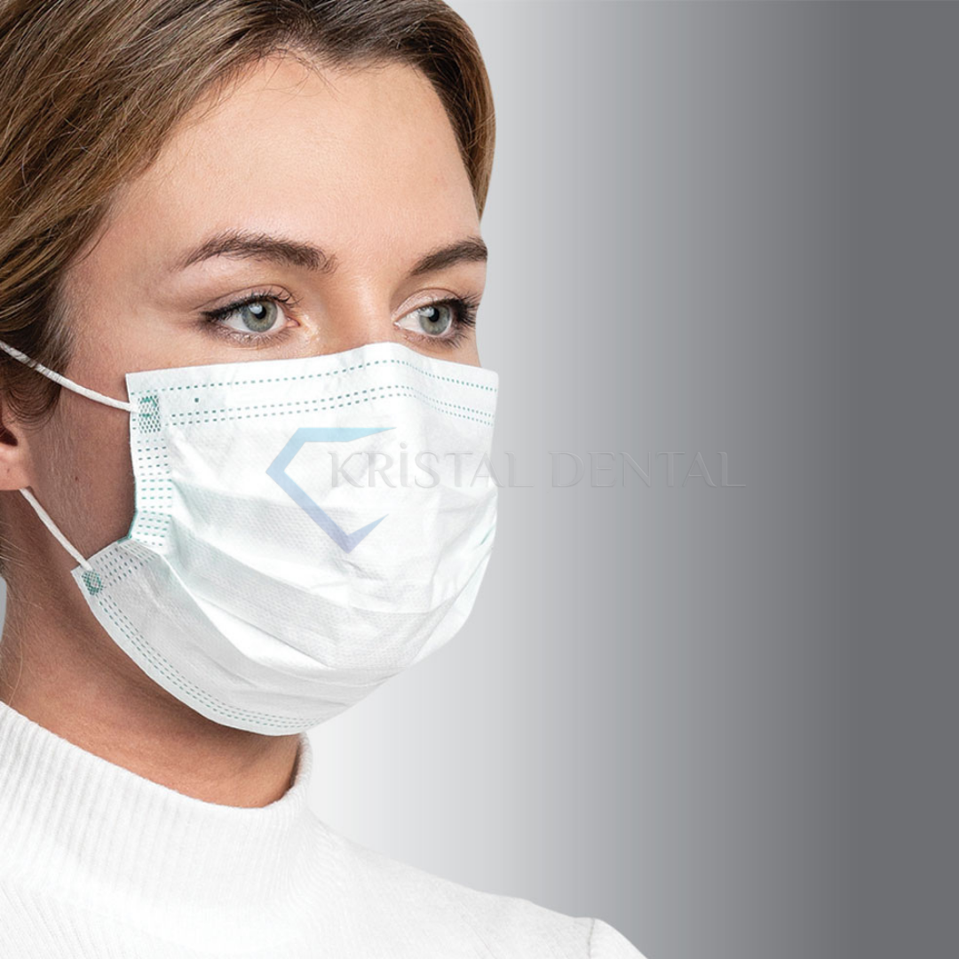 3 Katlı Lastikli Maske