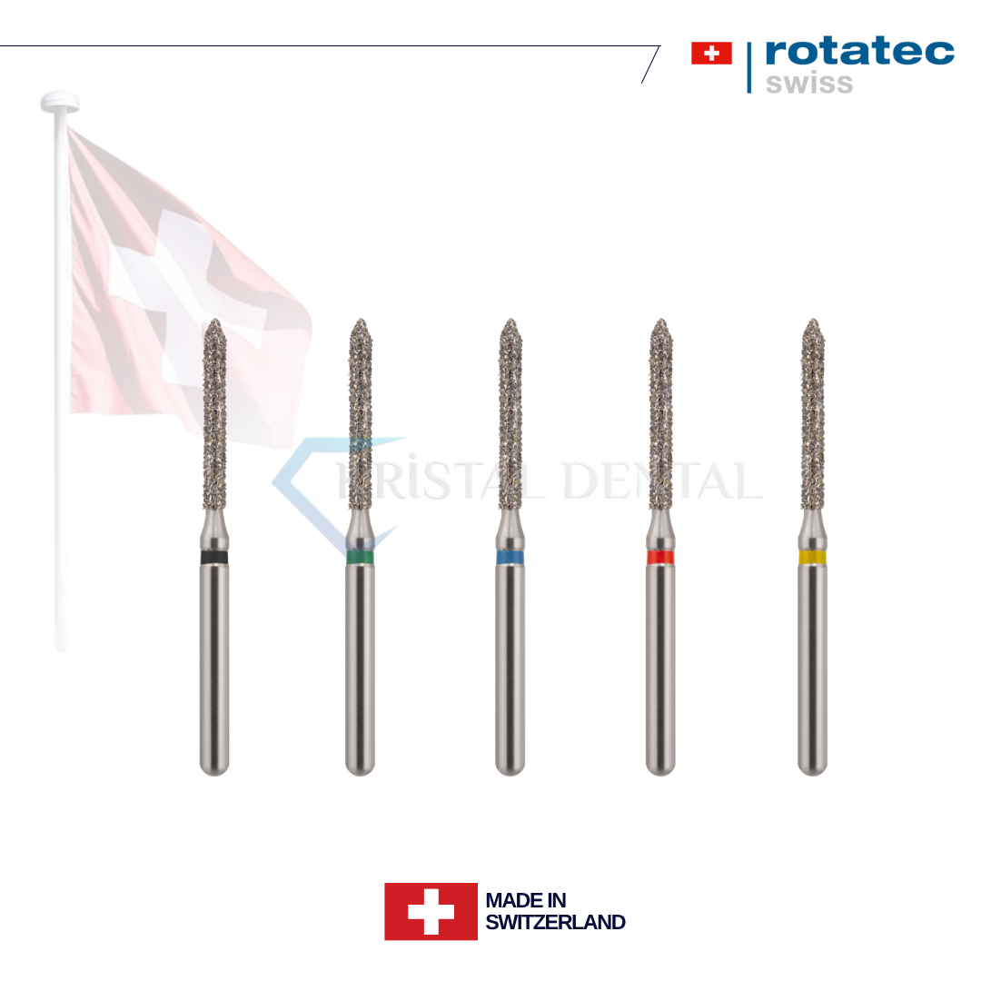 Rotatec Swiss Elmas Frez Eğimli Silindir - 131/886