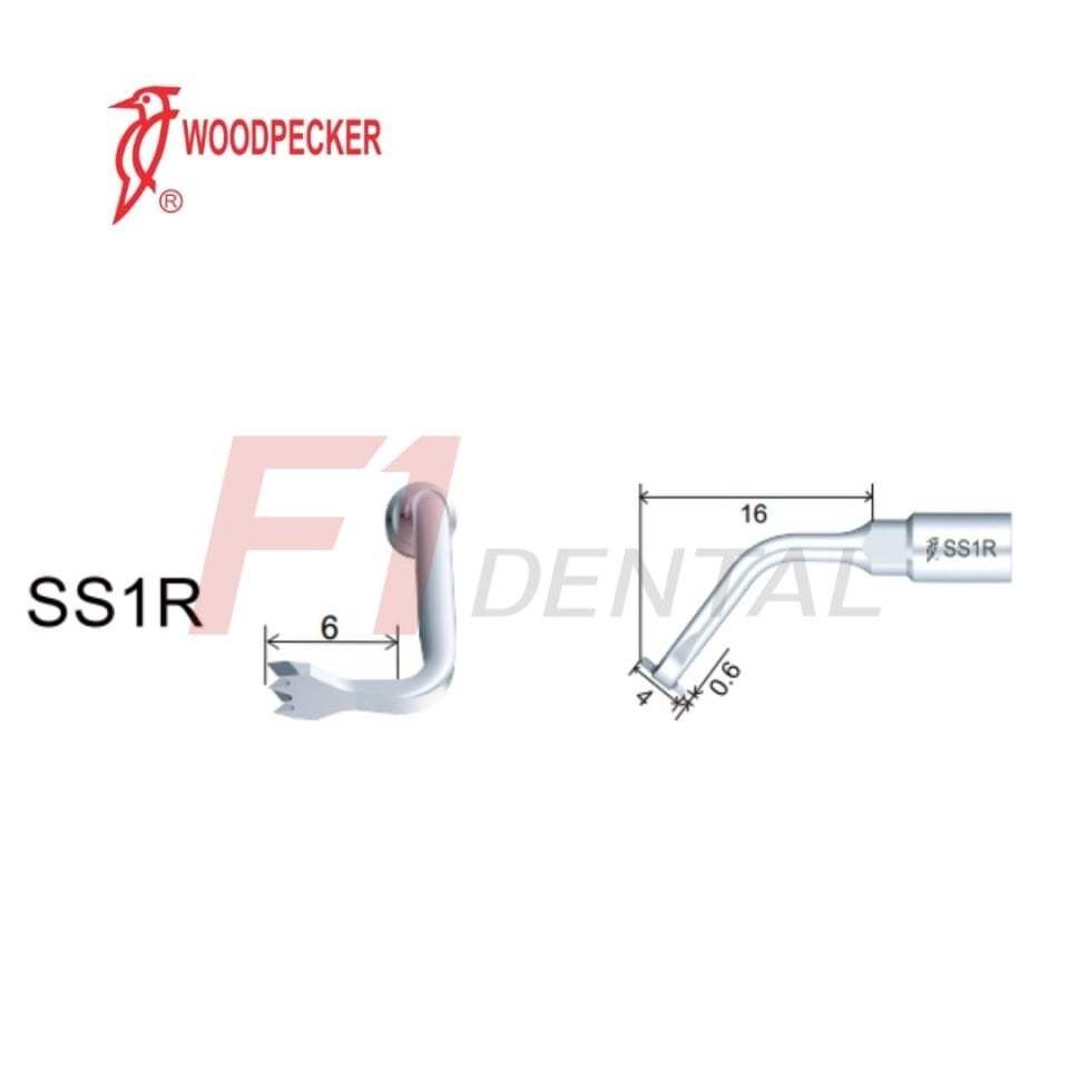 Woodpecker Ultrasurgery Osteotomy Piezo Ucu SS1R - (Woodpecker,Satalec Uyumlu)