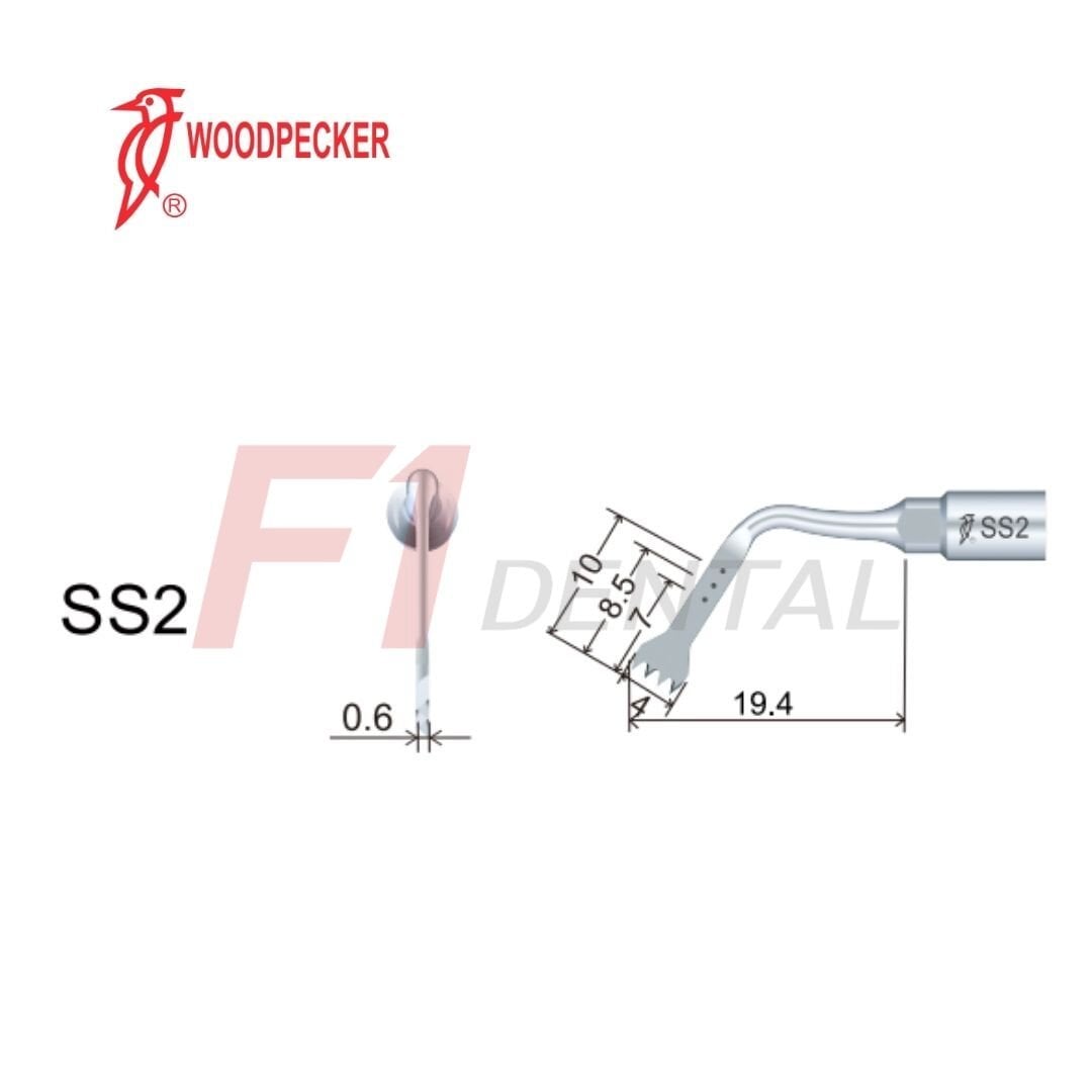 Woodpecker Ultrasurgery Osteotomy Piezo Ucu SS2 - (Woodpecker,Satalec Uyumlu)