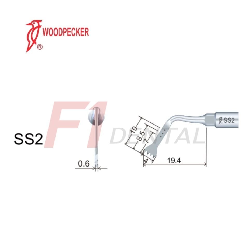 Woodpecker Ultrasurgery Osteotomy Piezo Ucu SS2 - (Woodpecker,Satalec Uyumlu)