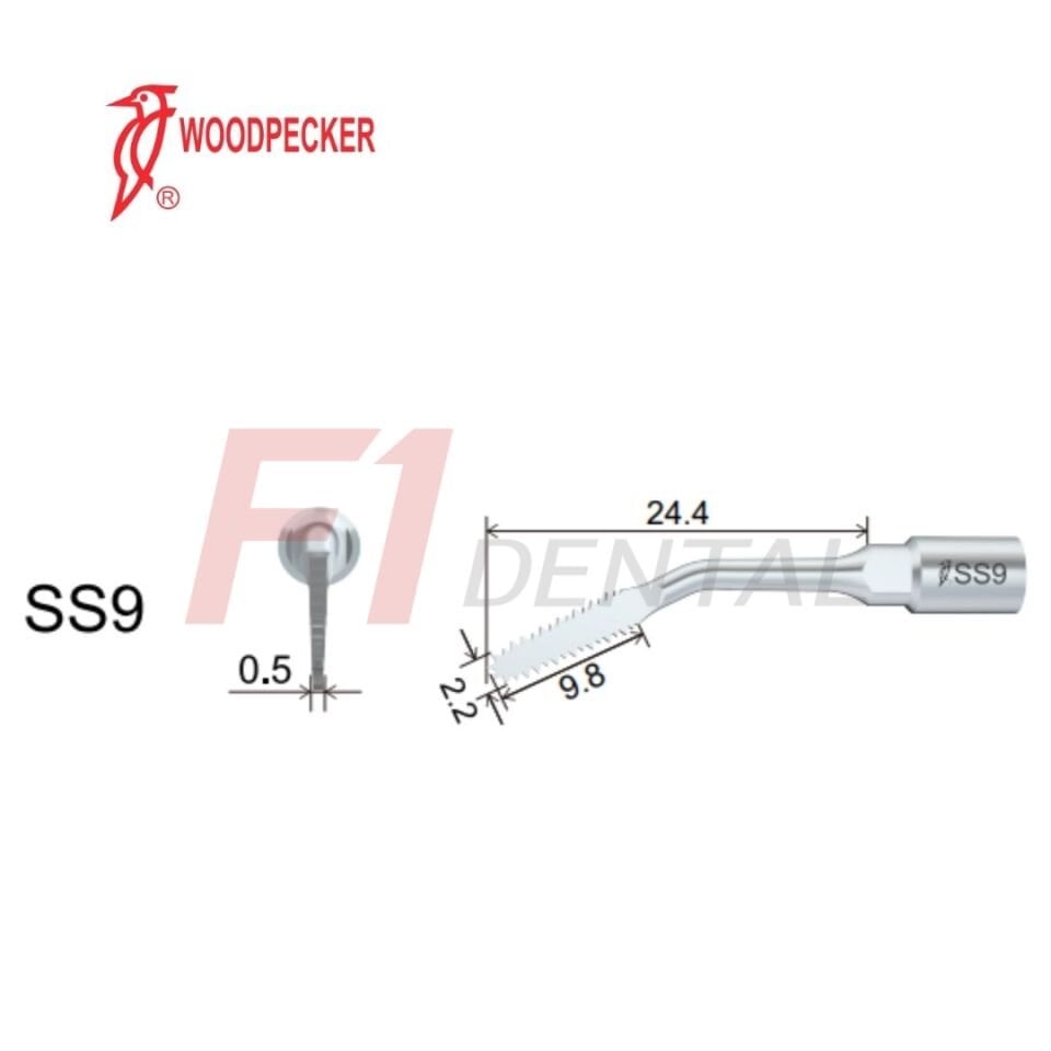 Woodpecker Ultrasurgery Osteotomy Piezo Ucu SS9 - (Woodpecker,Satalec Uyumlu)