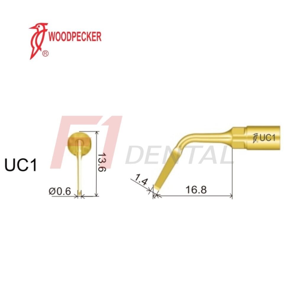 Woodpecker Ultrasurgery Exelcymosis Piezo Ucu UC1 - (Woodpecker,Satalec Uyumlu)
