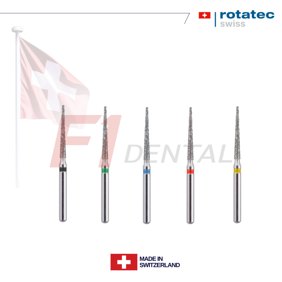 Rotatec Swiss Elmas Frez Sivri Konik - 167/859L