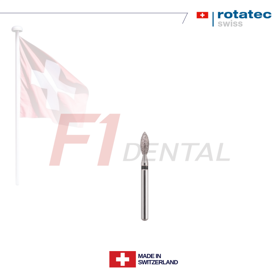 Rotatec Swiss Elmas Frez Alev Uç - 243
