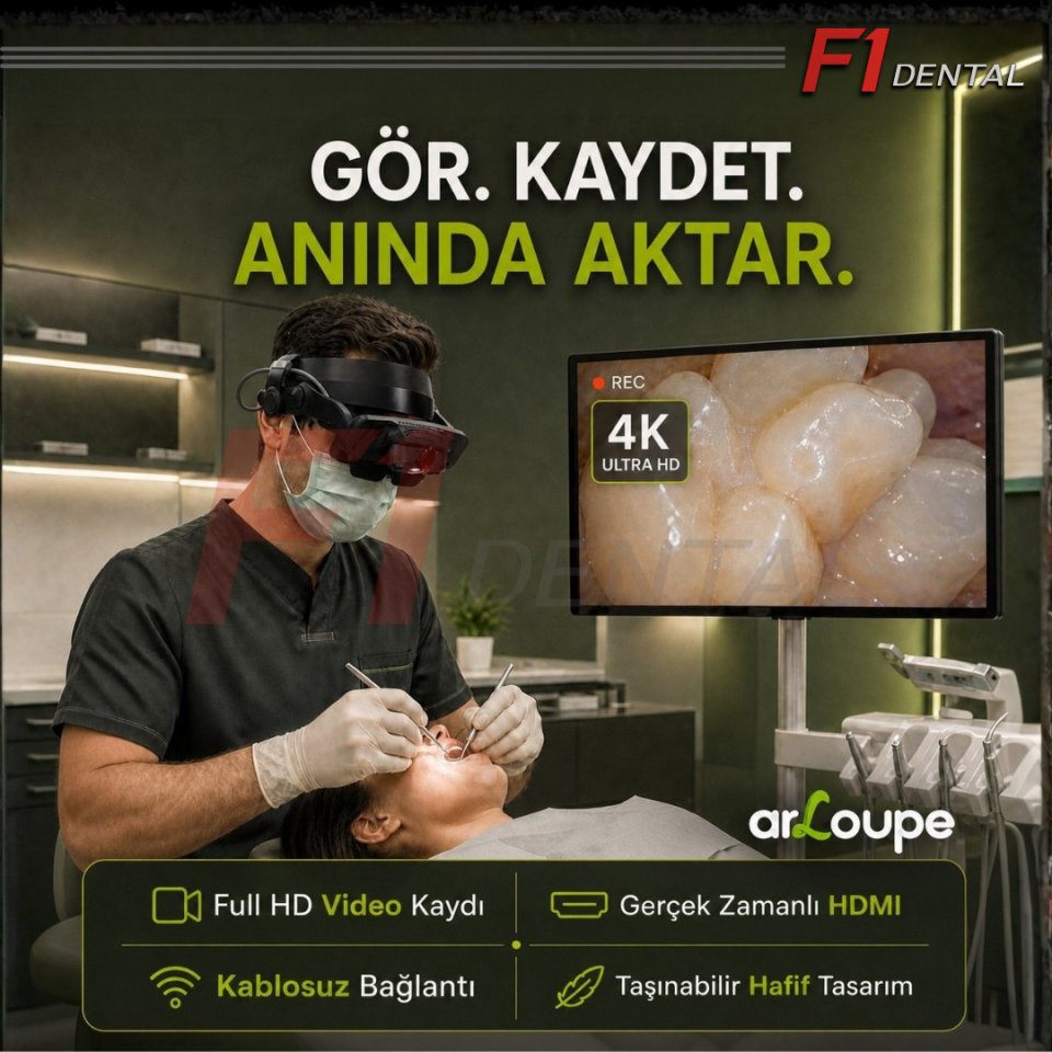 arLoupe 3D Dijital Profesyonel Loupe 9x (Full HD Video Kaydı) - G-W3509
