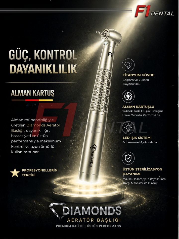 Diamonds Premium Kalite Push Button Led Aeratör (Alman Kartuş) KAMPANYA