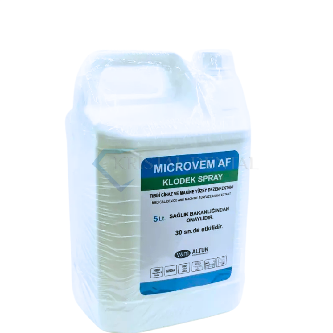 Microvem AF Klodek Spray Tıbbi Cihaz Yüzey Dezenfektanı 5 L