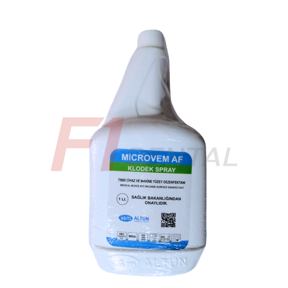 Microvem AF Klodek Spray Tıbbi Cihaz Yüzey Dezenfektanı 1 L