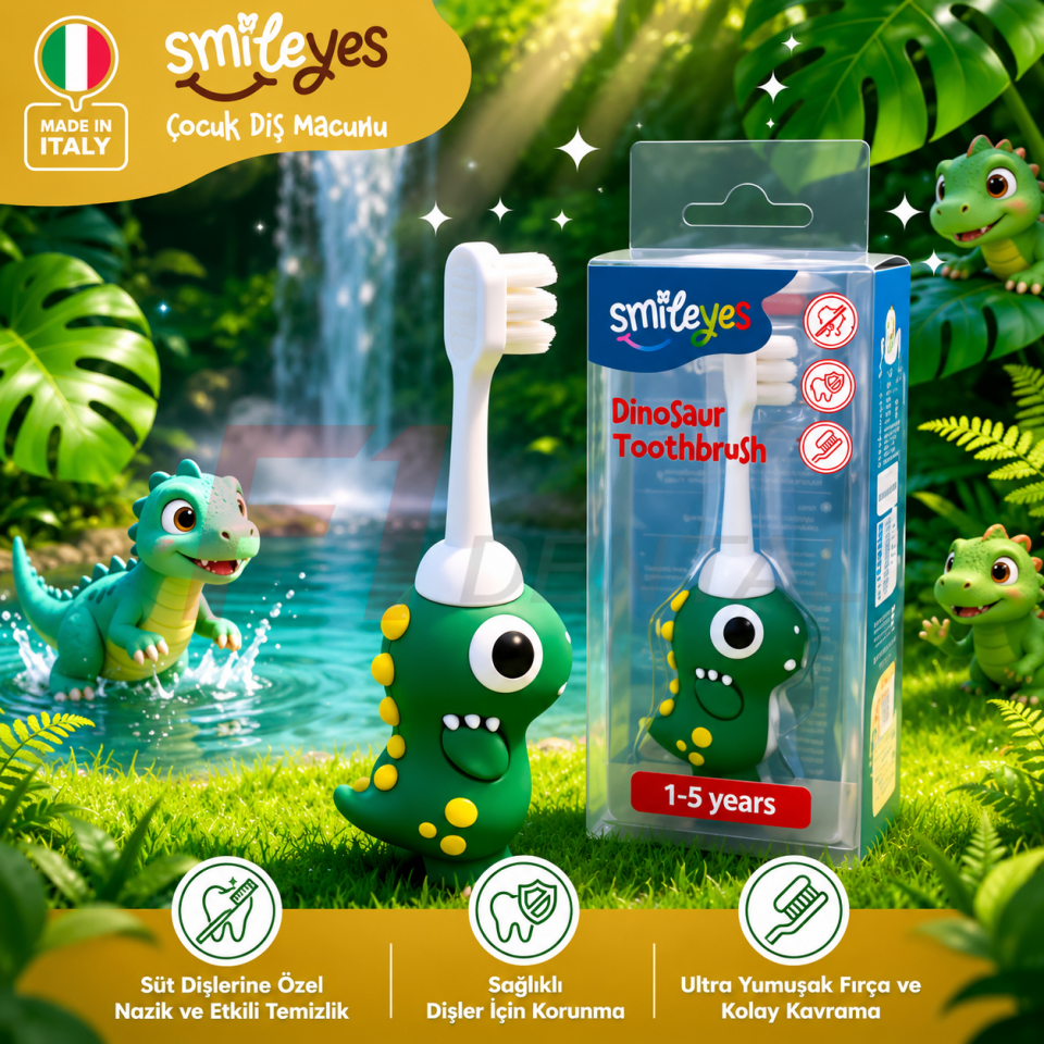 Smileyes Dinazorlu Çocuk Diş Fırçası