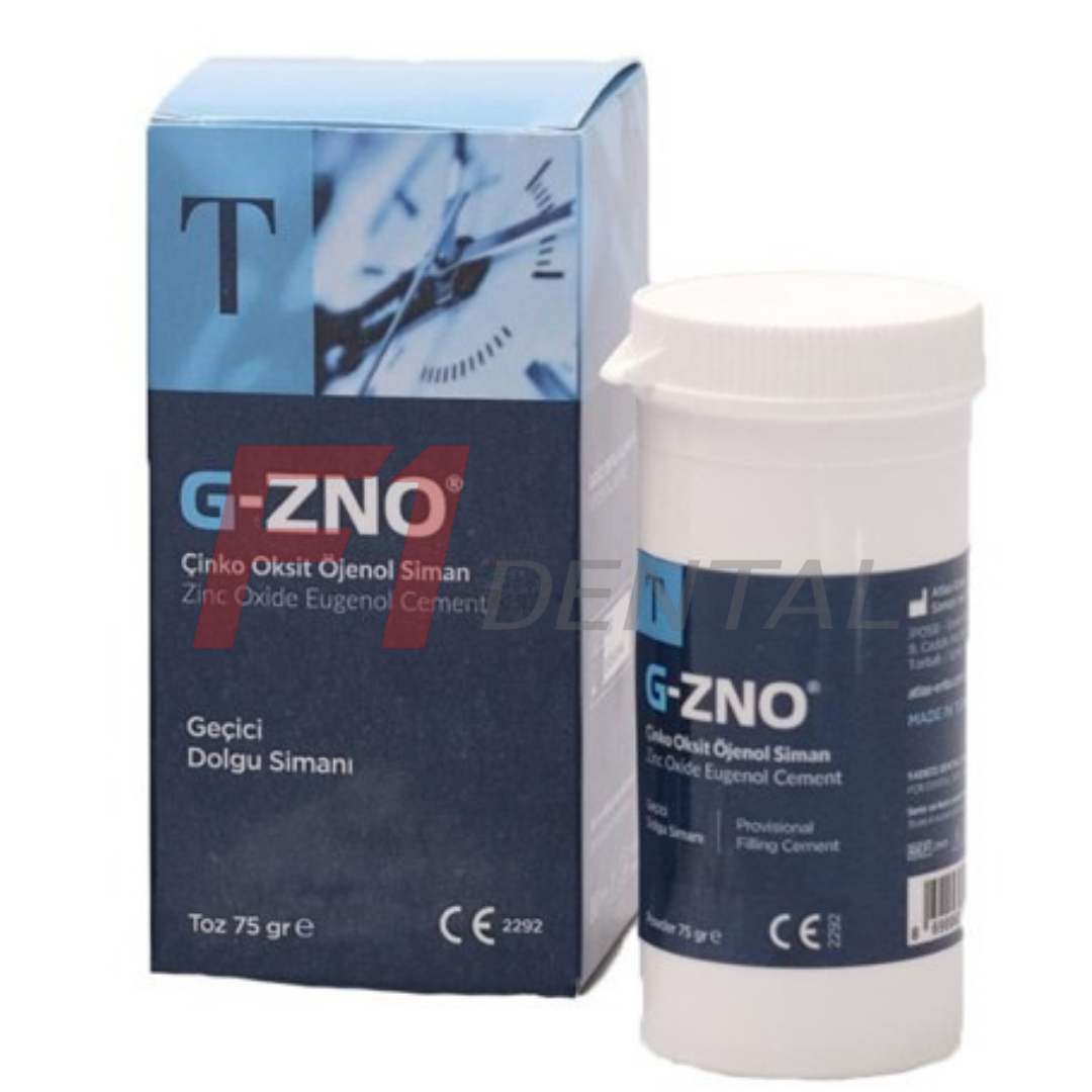 G-Zno Çinko Oksit Ojenol Geçici Dolgu Simanı Toz 75gr SKT: 11.2026