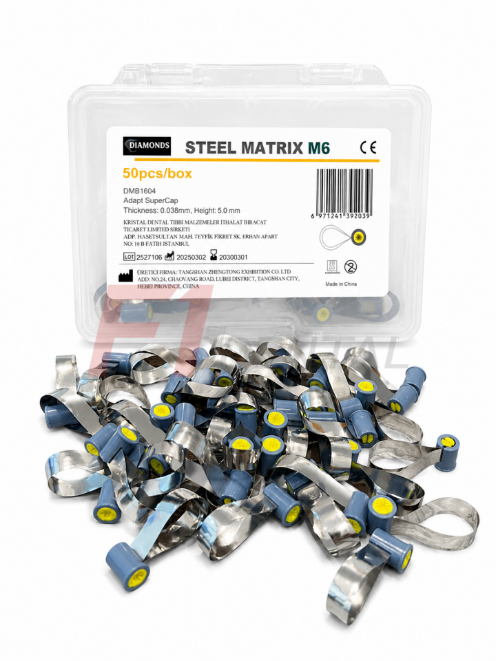 Diamonds Otomatrix Bandı Supercap Çelik Mavi - 0.038mm / 5mm