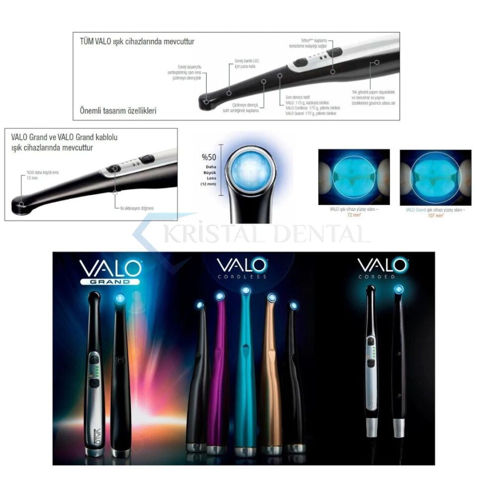 Ultradent Valo Kablosuz Işınlı Dolgu Cihazı Cordless Kit
