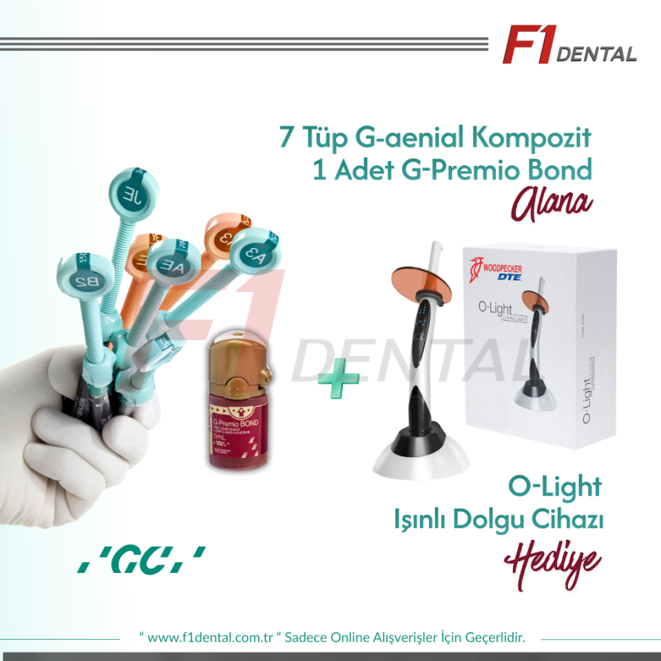 GC 7 Şırınga G-aenial Anterior & Posterior Kompozit + G-Premio Bond Kampanya