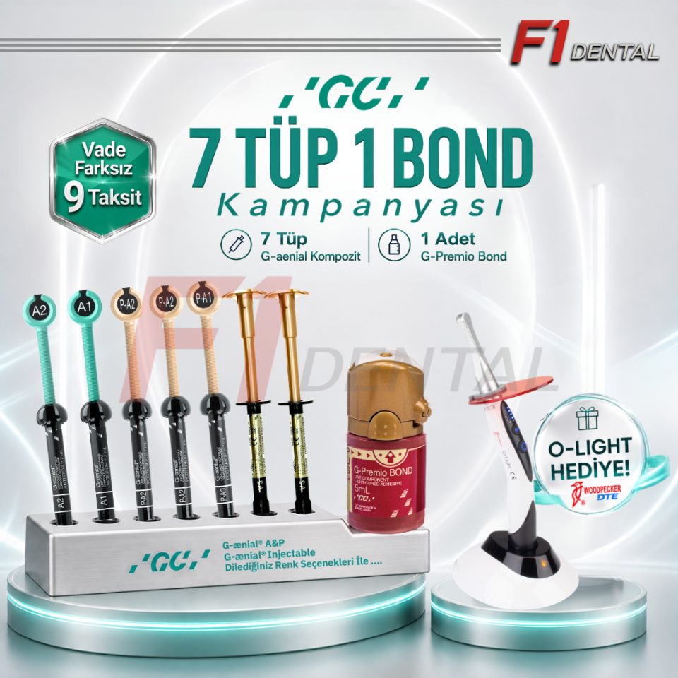 GC 7 Tüp 1 Bond + Woodpecker Işınlı Dolgu Cihazı Hediye