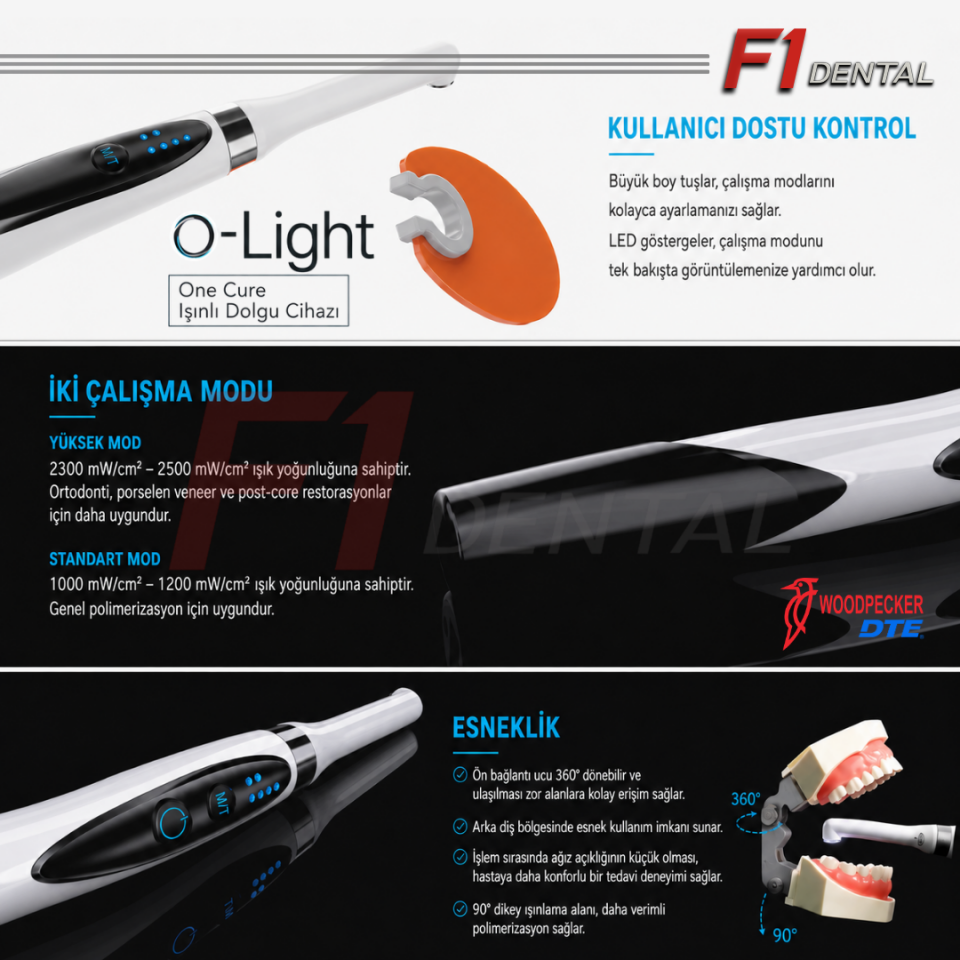 GC 7 Tüp 1 Bond + Woodpecker Işınlı Dolgu Cihazı Hediye