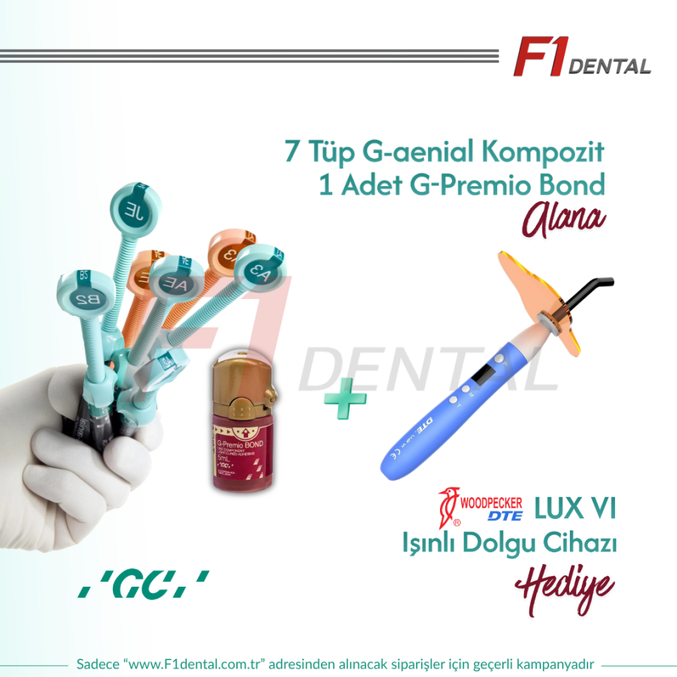GC 7 Şırınga G-aenial Anterior & Posterior Kompozit + G-Premio Bond Kampanya