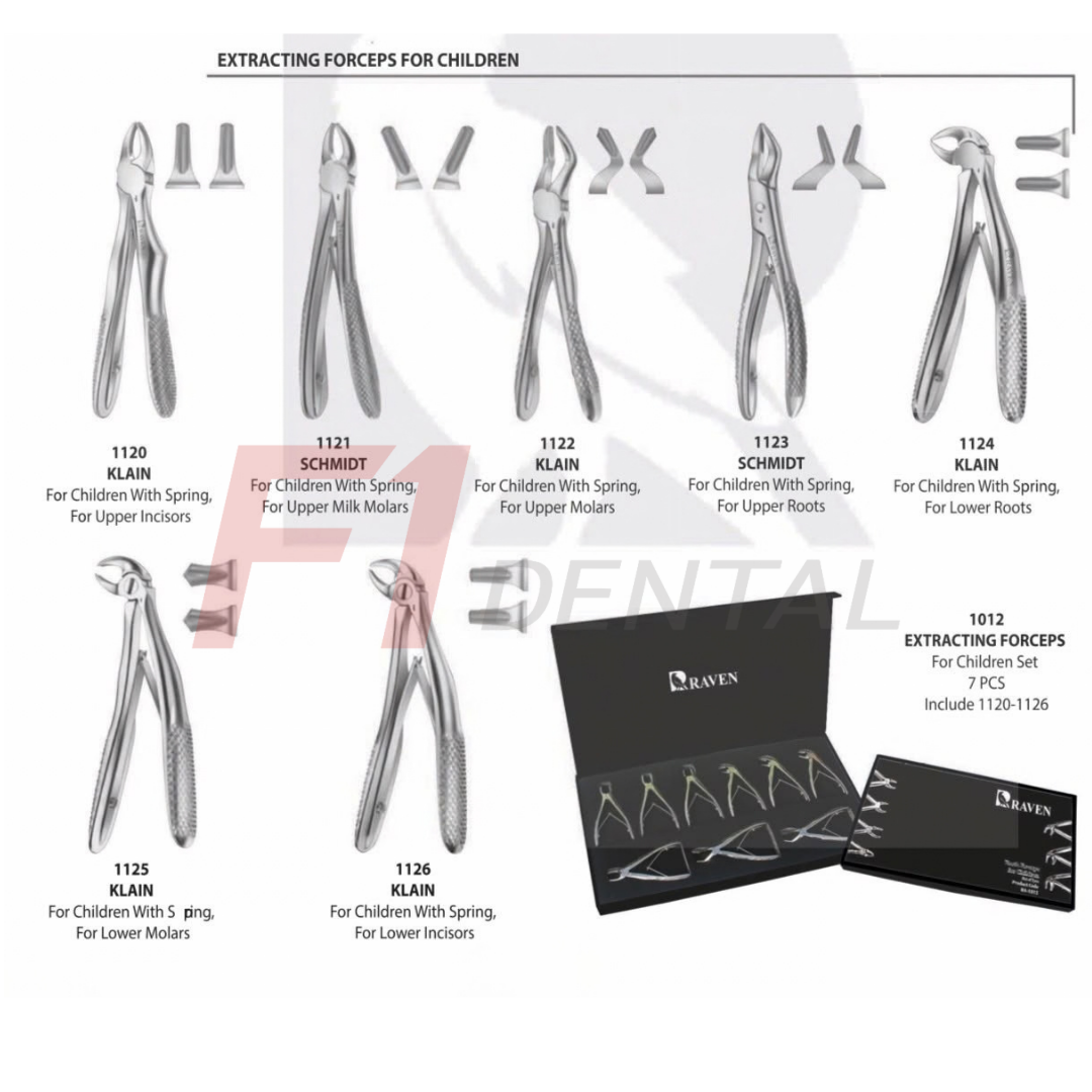 7'lİ Çocuk Davye Takımı (yaylı model) / Forceps Children Set 7 Pcs
