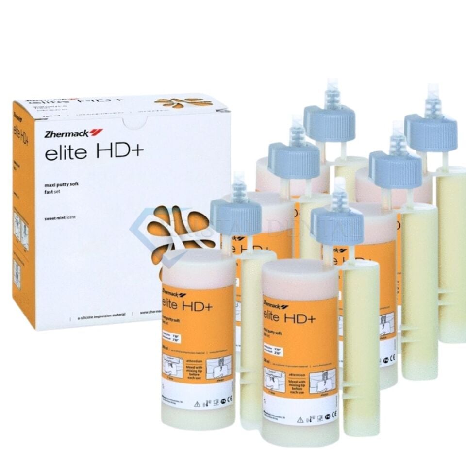 Zhermack Elite HD+ Maxi Putty Soft Makine Ölçüsü Fast Set - 6x380ml