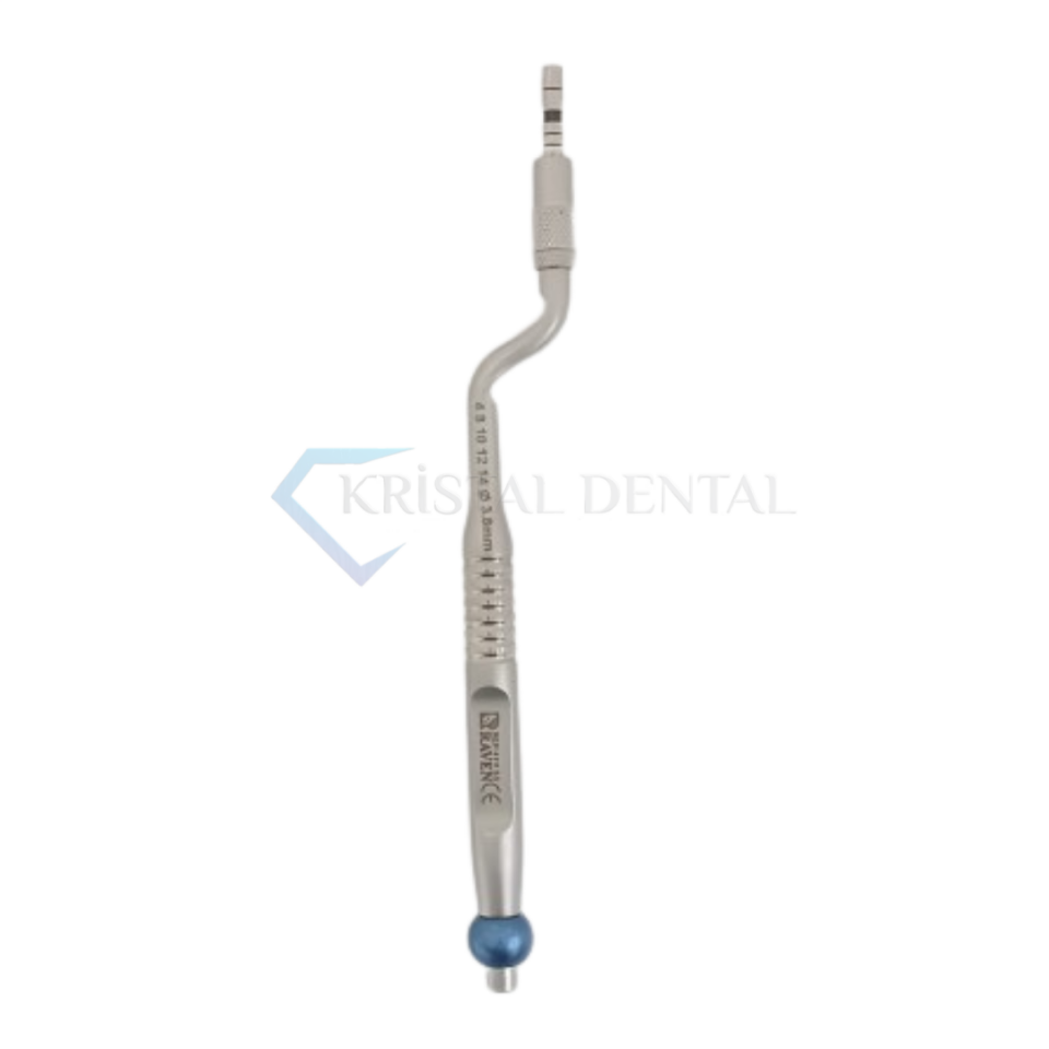 Açılı İç Bükey Osteotom / Concave Tip Angled 3.7