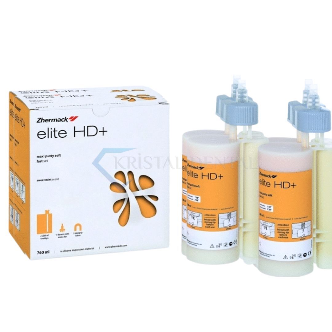 Zhermack Elite HD+ Maxi Putty Soft Makine Ölçüsü Fast Set - 2x380ml