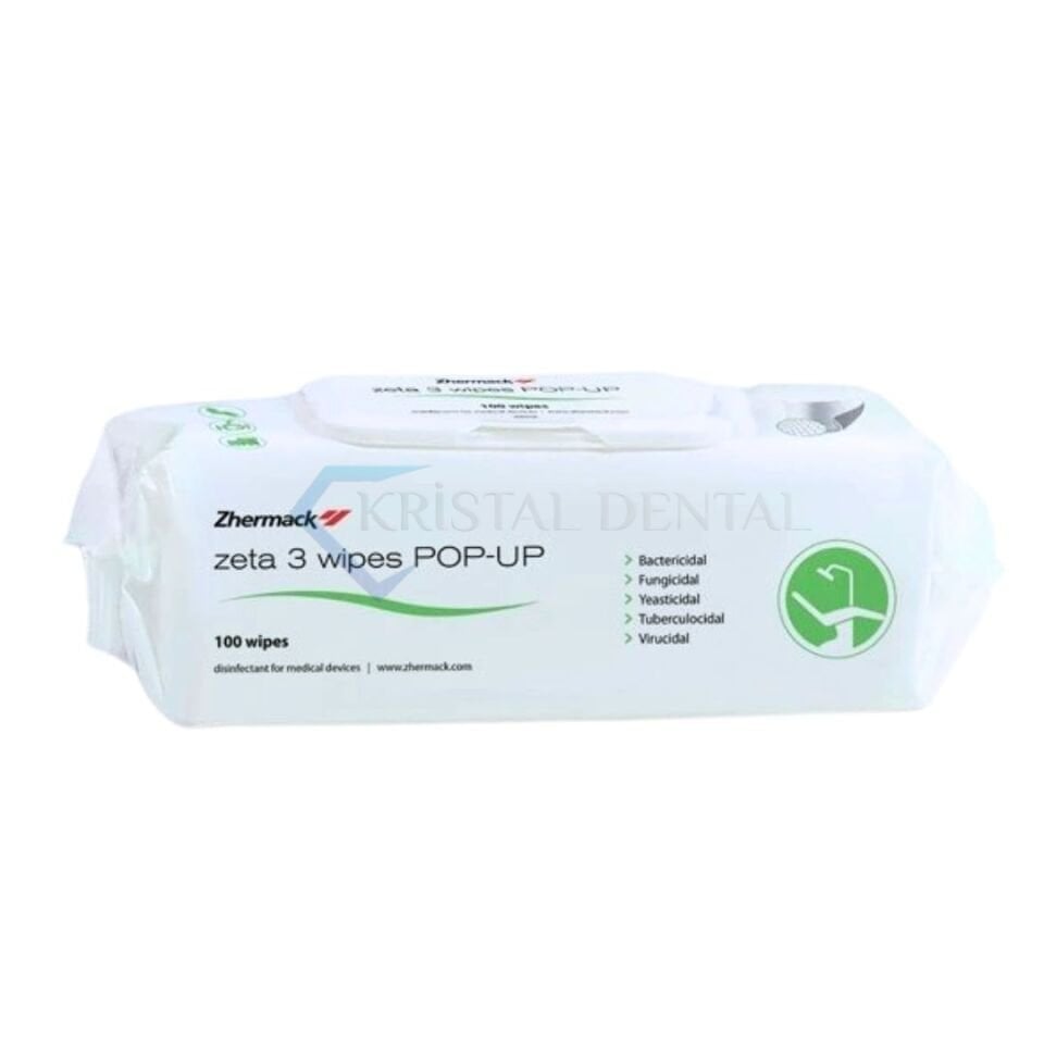 Zhermack Zeta 3 Wipes - Dezenfektanlı Temizleme Mendili