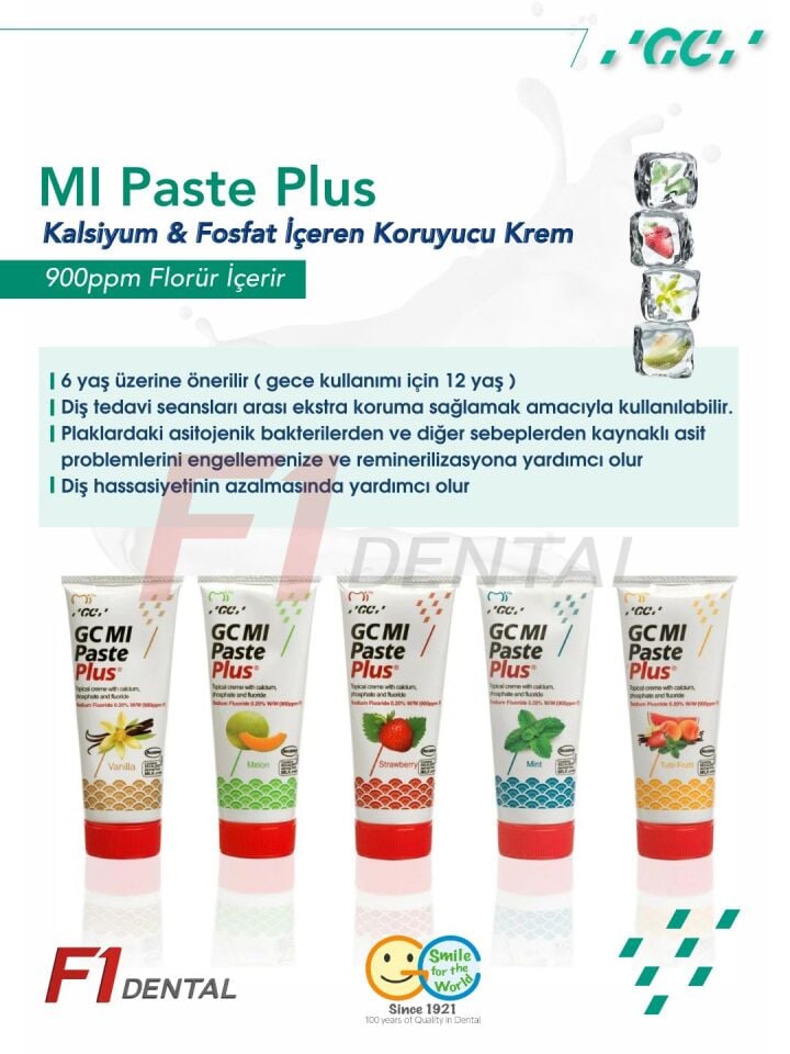 GC Ml Paste Plus - Koruyucu Krem (Kalsiyum ve Fosfat)