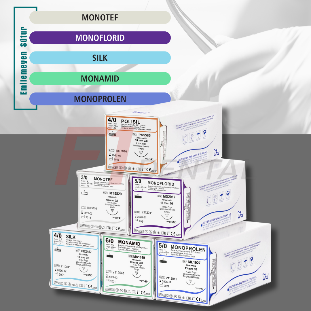 Boz İpek/Silk Emilemeyen Sütur