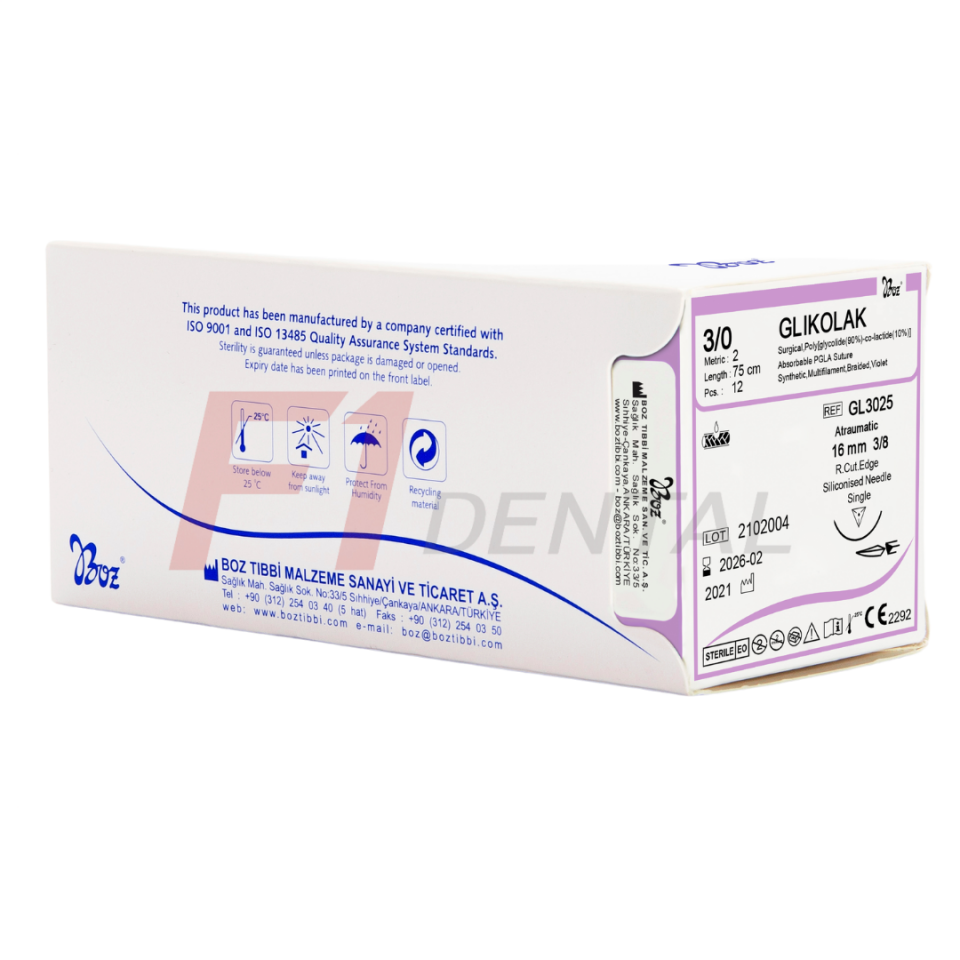 Boz Glikolak Emilebilir Sütur