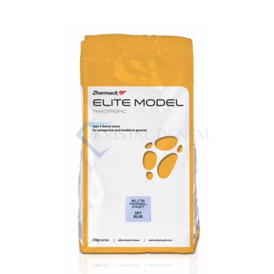 Zhermack Elite Model Fast Alçı - Tip 3 Sky Blue