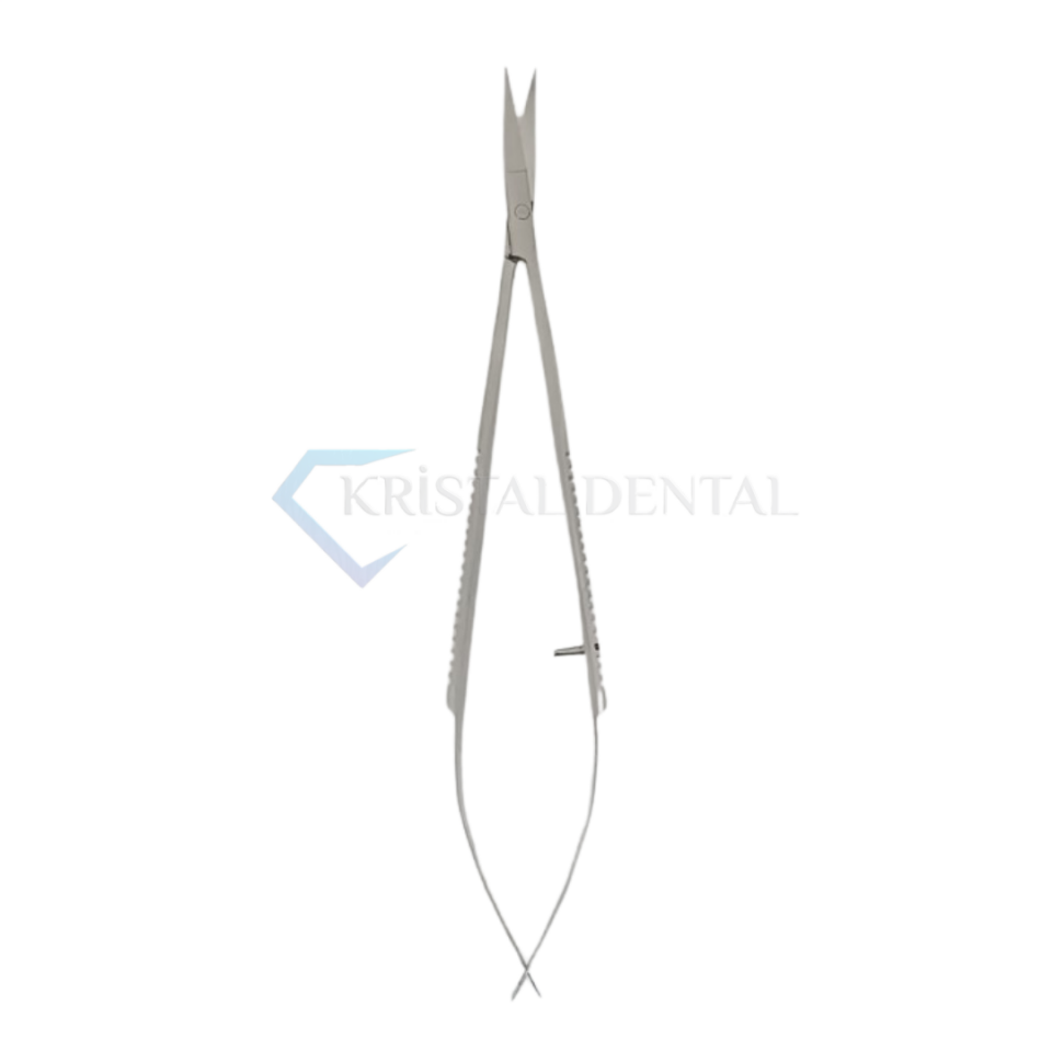 Mikro Cerrahi Makas / Scissor, Castovijo Curved, 140 mm,