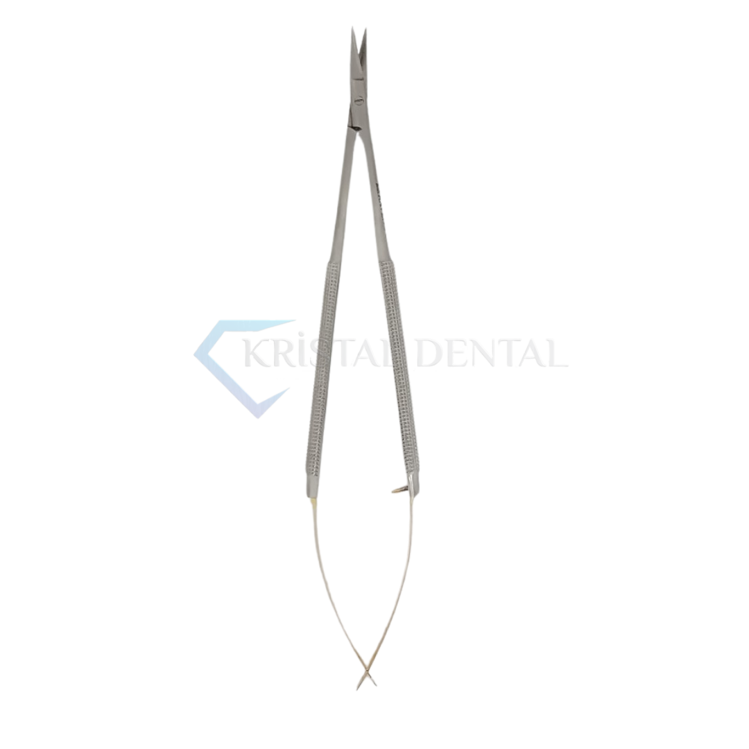 Mikro Cerrahi Makas / Scissor, Castovijo Curved, 180 mm, TC