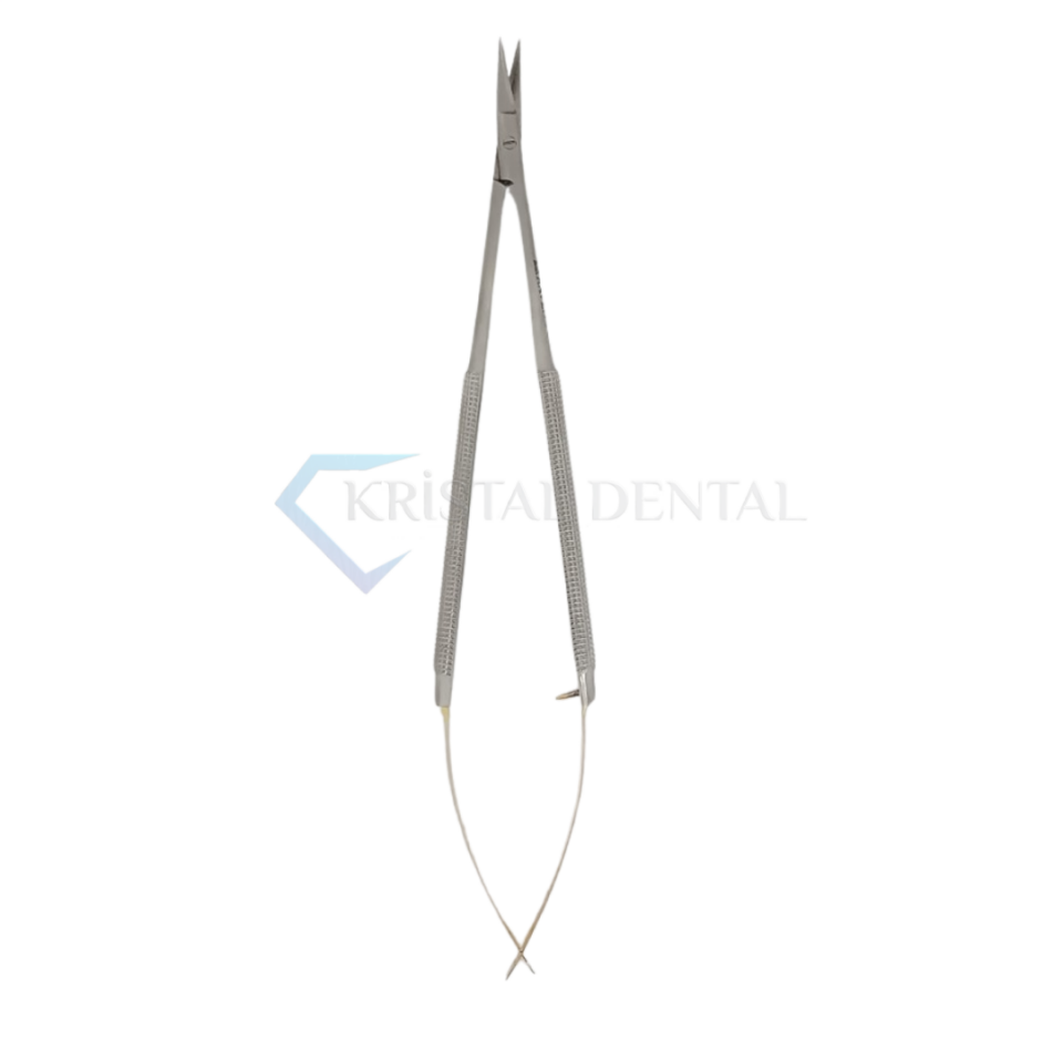 Mikro Cerrahi Makas / Scissor, Castovijo Curved, 180 mm, TC