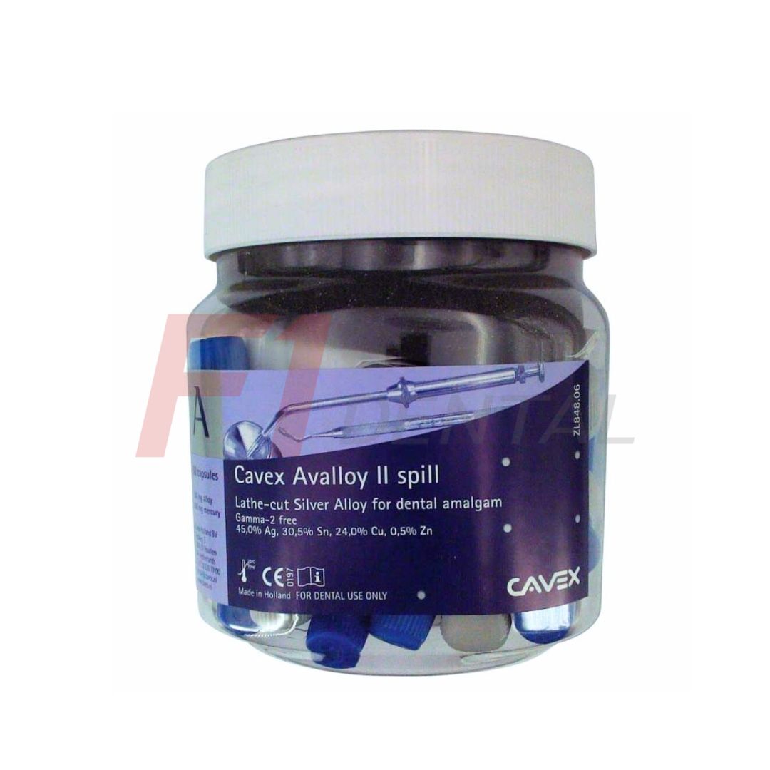 Cavex Avalloy %45 Gümüş İçerikli Kapsül Amalgam 2 lik ( 50 Kapsül )