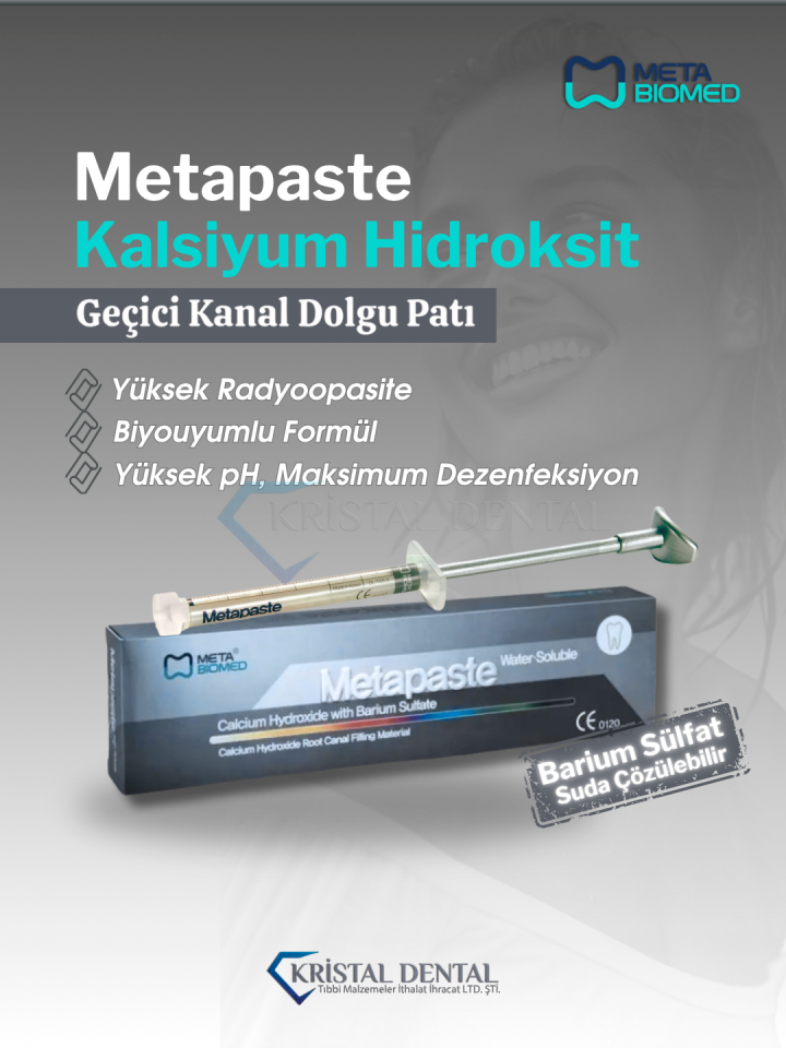 Meta Biomed Metapaste Kalsiyum Hidroksit Geçici Kanal Dolgu Patı