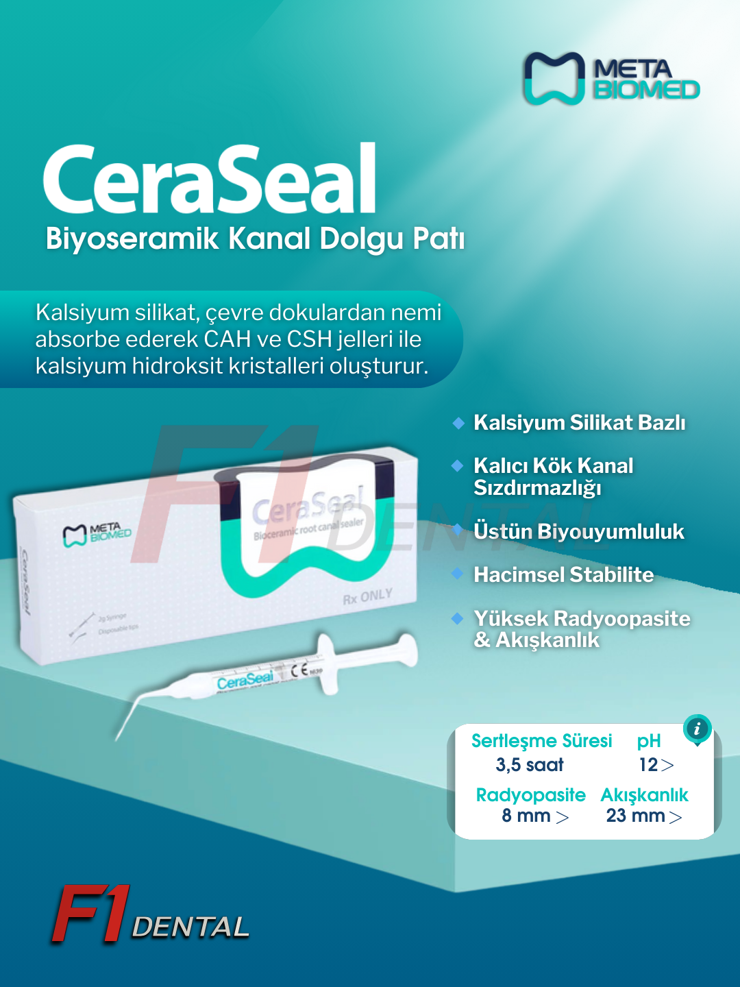 Meta Biomed CeraSeal Bioseramik Kök Kanal Dolgu Materyali