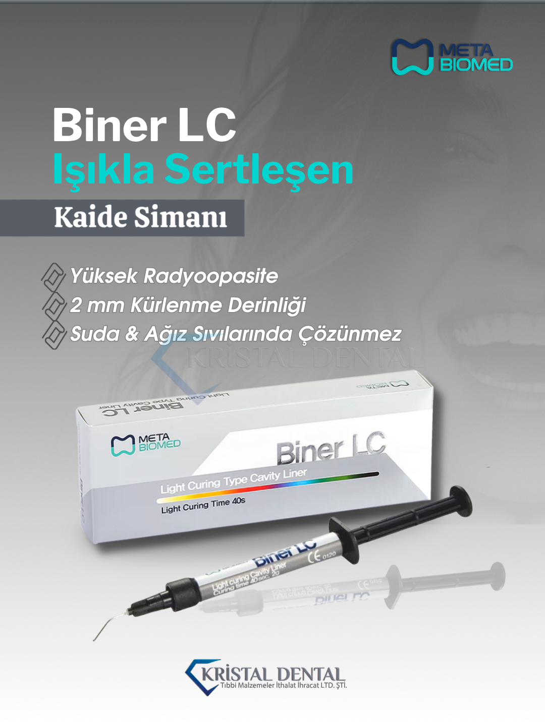 Meta Biomed Biner LC Işıkla Sertleşen Kaide Simanı