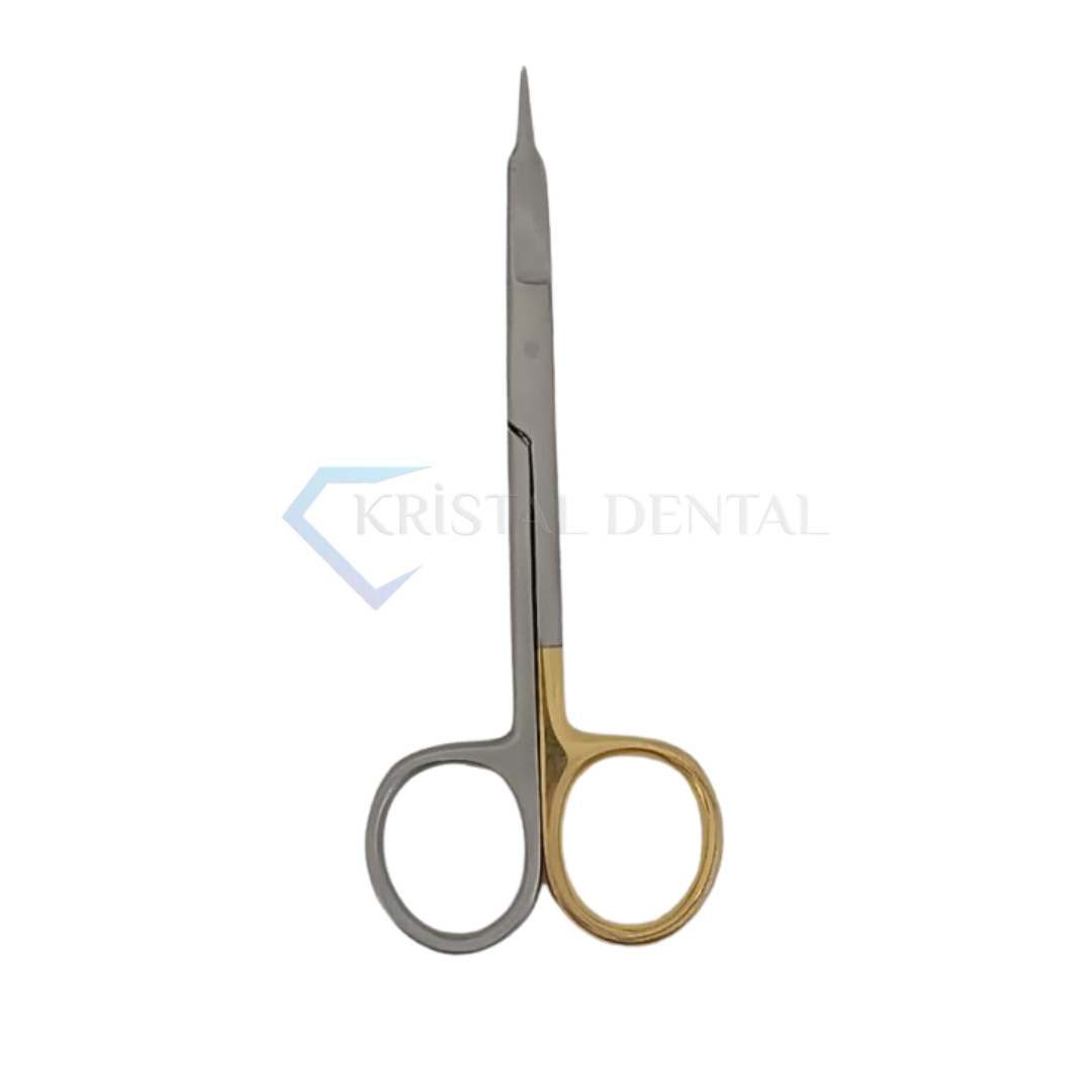 Tırtıklı Goldmen Fox Duz Makas / Goldmen -Fox Straight One Blade Serrated