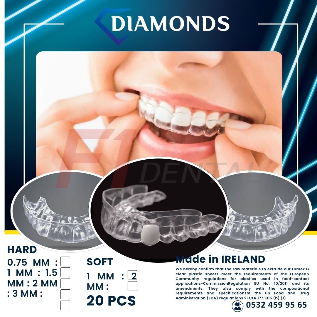 Diamonds Şeffaf Plak - Sert