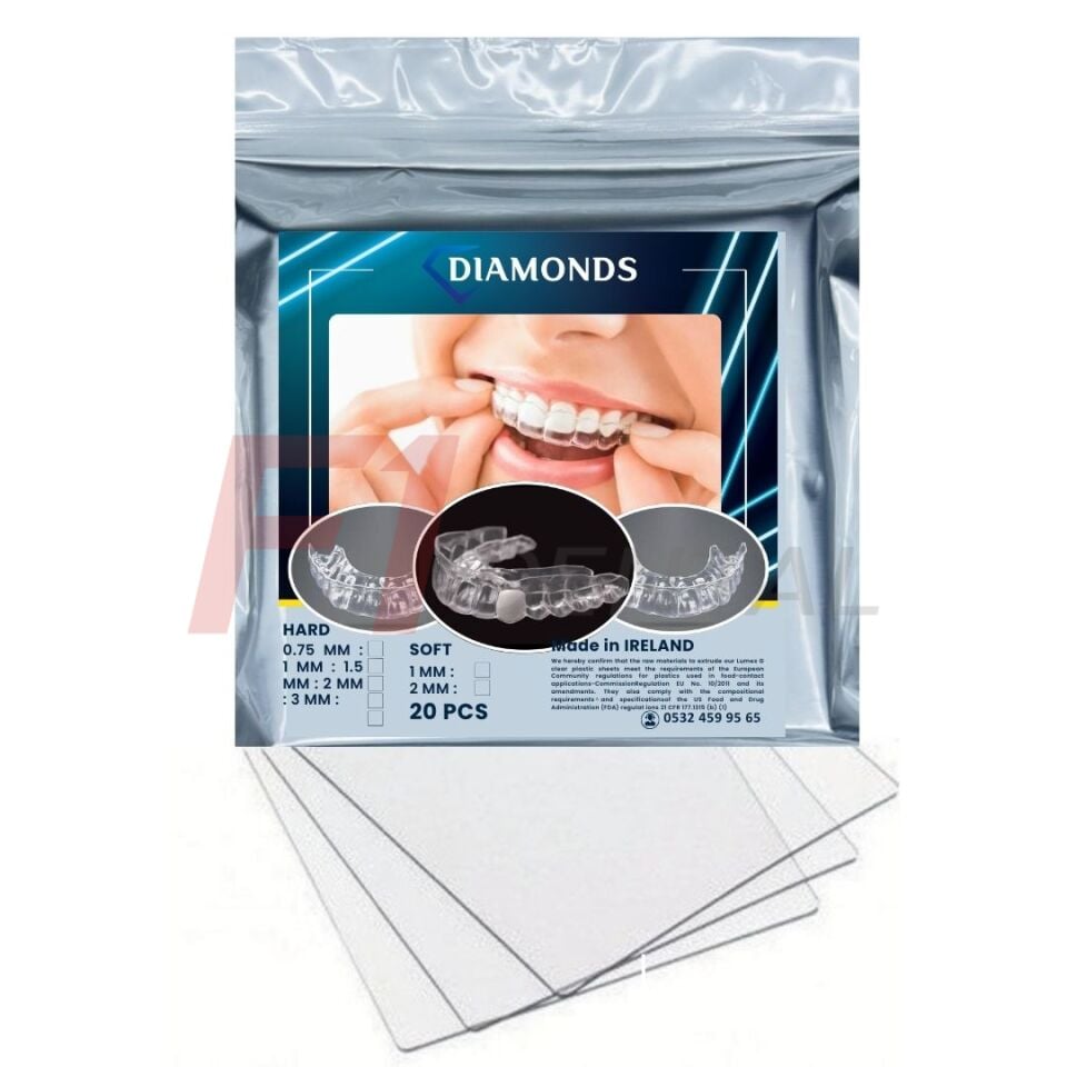 Diamonds Şeffaf Plak - Yumuşak