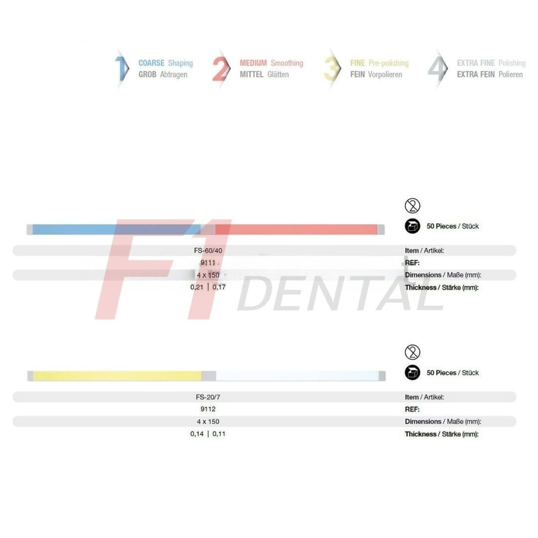 Eve Flexistrips-D Kompozit Arayüz Zımpara Seti FS50