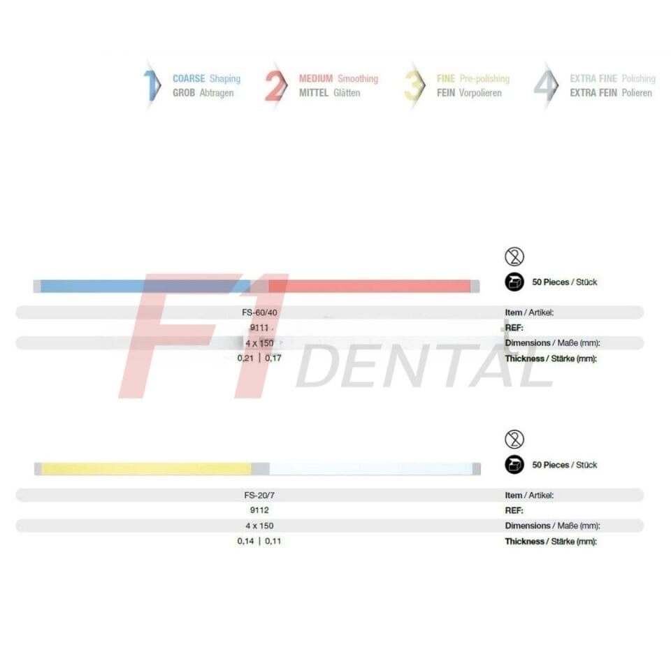 Eve Flexistrips-D Kompozit Arayüz Zımpara Seti FS50