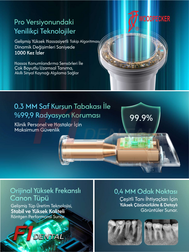 Woodpecker Ai Ray Pro Taşınabilir Röntgen Cihazı