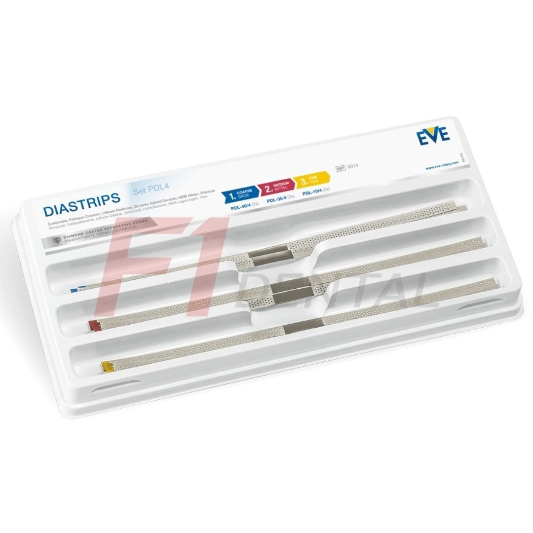 Eve DiaStrips İnterproximal Delikli Arayüz Zımparası Set - 9 Adet / Kutu