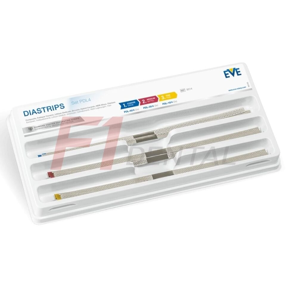 Eve DiaStrips İnterproximal Delikli Arayüz Zımparası Set - 9 Adet / Kutu