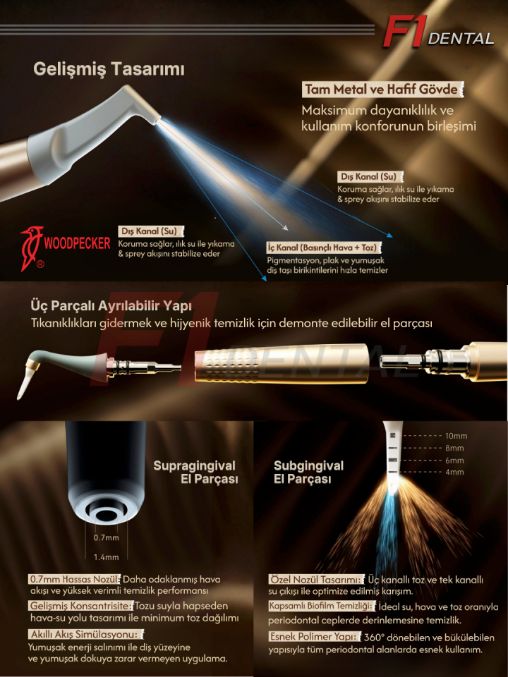 Woodpecker PT-B AirFlow & Kavitron Cihazı