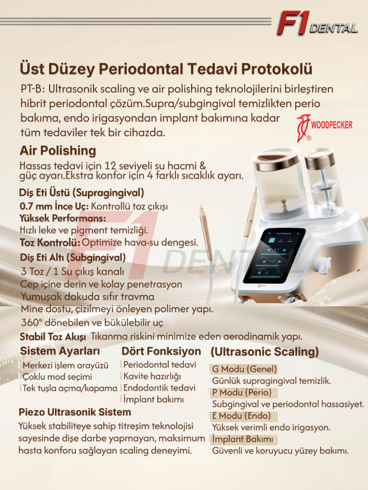 Woodpecker PT-B AirFlow & Kavitron Cihazı